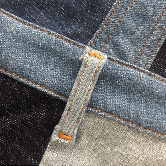 7 For All Mankind Patchwork A Line Dress In Patchwork Found, L NWT - Picture 7 of 10